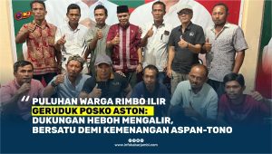 Puluhan Warga Geruduk Posko Aston: Dukungan Heboh Mengalir dari Rimbo Ilir!