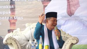 Wagub Abdullah Sani Letakkan Batu Pertama Masjid Baitussalam dan Sampaikan Tausiah Halal Bihalal