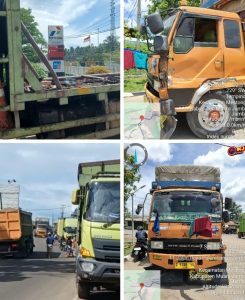 Lakalantas di Depan SPBU Tempino, Warga Keluhkan Parkir Mobil Pelangsir