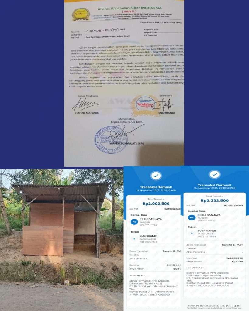 Diduga Stempel Resmi Desa Dipakai untuk Pungli, Kades Panca Bakti Diminta Bertanggung Jawab