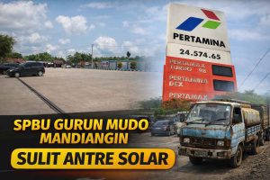 Heboh! Solar di SPBU Gurun Mudo Diduga Dikuasai Mobil Lansir, Warga Keluhkan Antrean dan Pungutan Rp10 Ribu