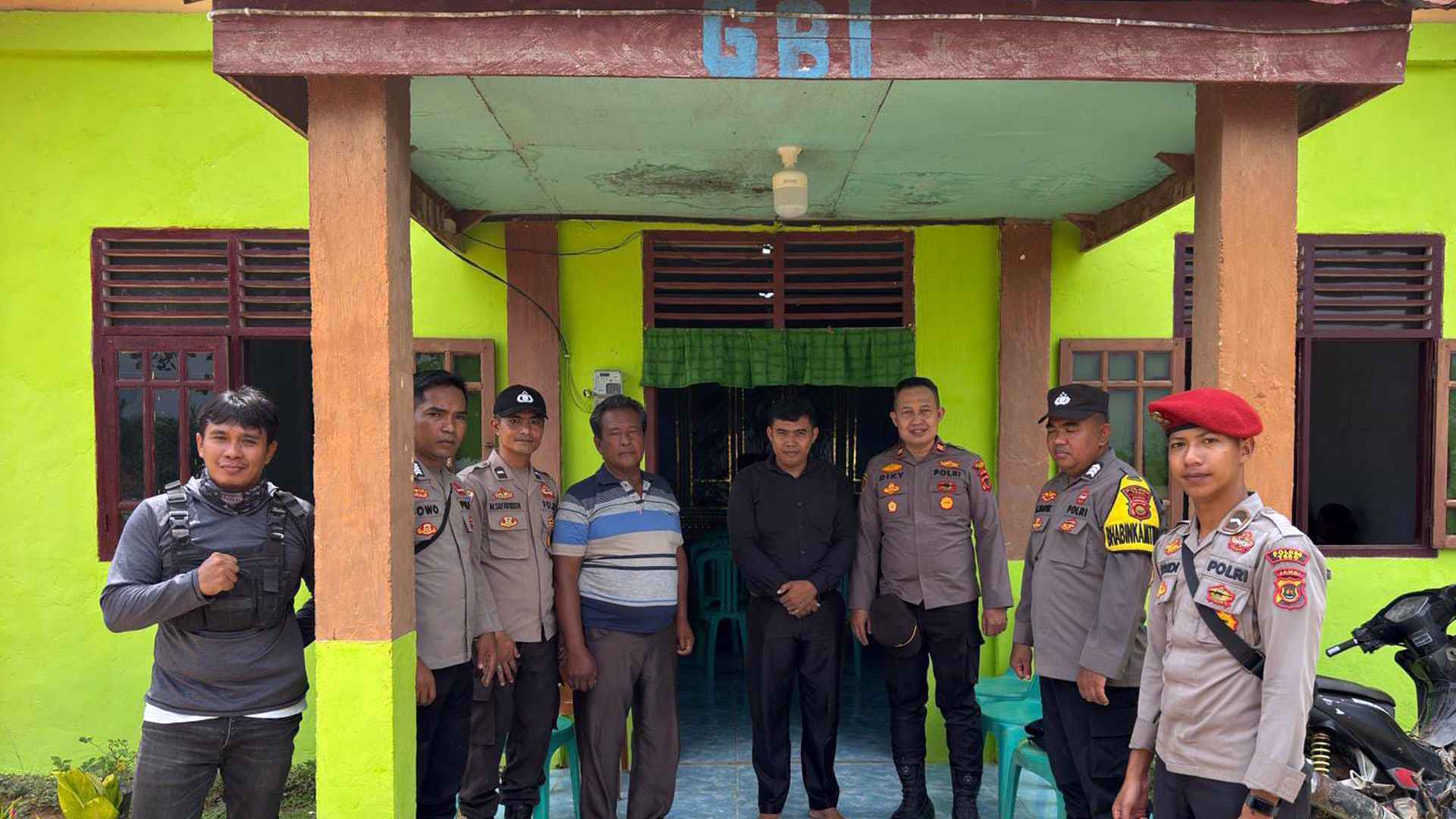 Polsek VII Koto Ilir Jadi Garda Terdepan, Ibadah Umat Kristen Aman Tanpa Gangguan
